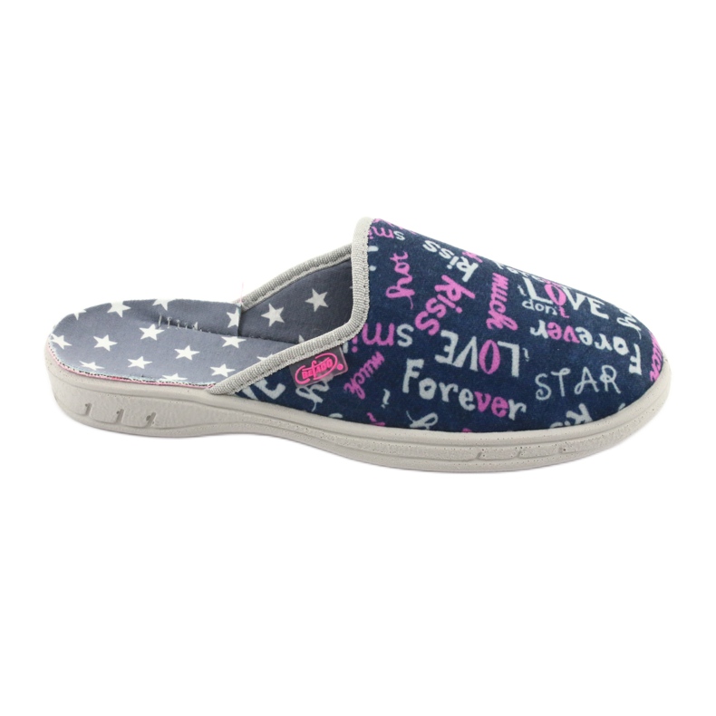 Befado colored children's shoes 707Y397 navy blue pink grey