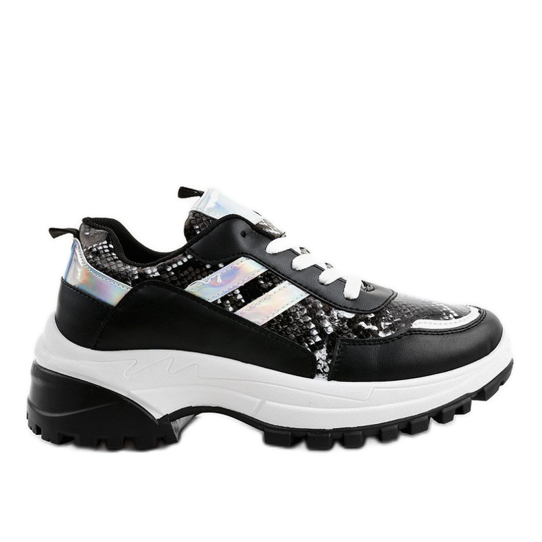 Black stylish sports shoes 690051