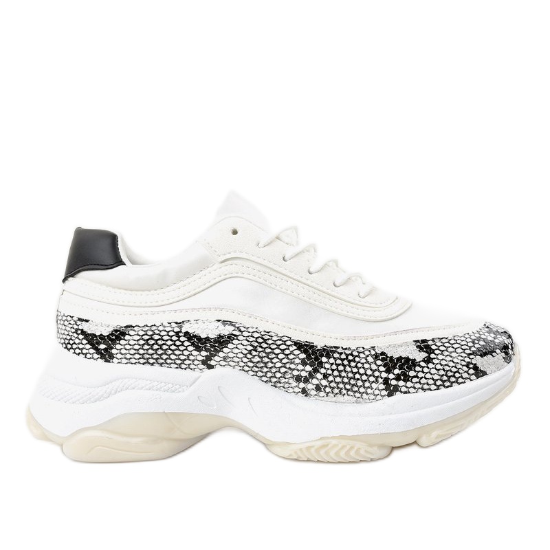 white snake shoes