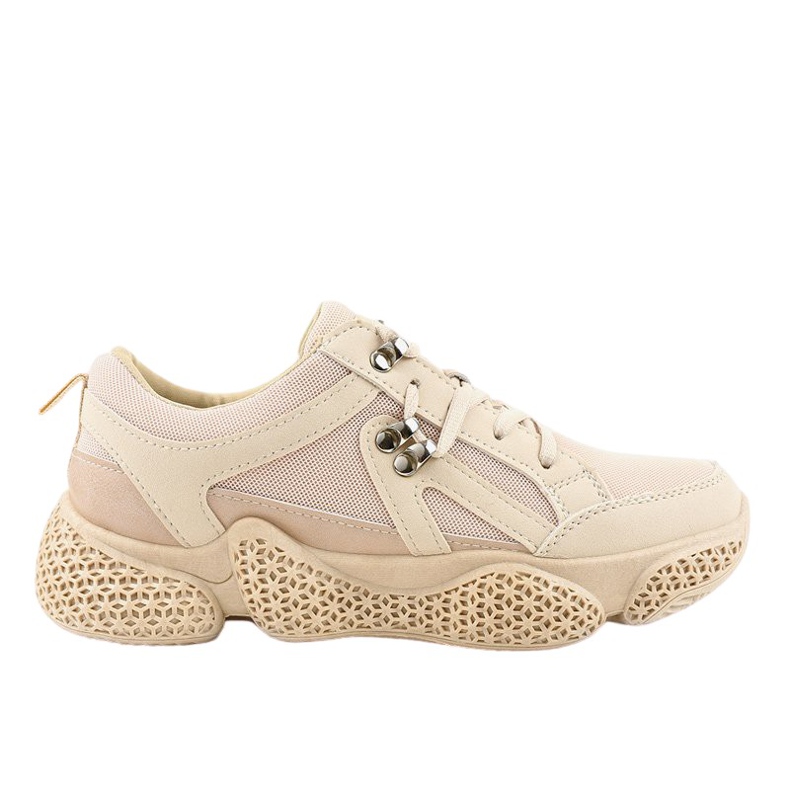 Beige fashionable women's sports shoes BD-5