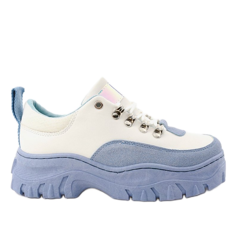 White and blue women's sports shoes PF5329 White and blue women's sports shoes PF5329