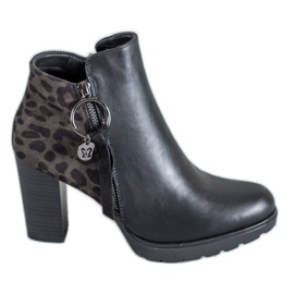 Filippo Leopard Print Women's Boots black Filippo Leopard Print Women's Boots black