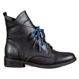 Filippo Lace-up boots with eco leather black