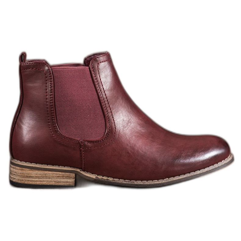 SDS Burgundy Chelsea boots red SDS Burgundy Chelsea boots red