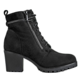 Super Me Lace-up Boots On The Platform black