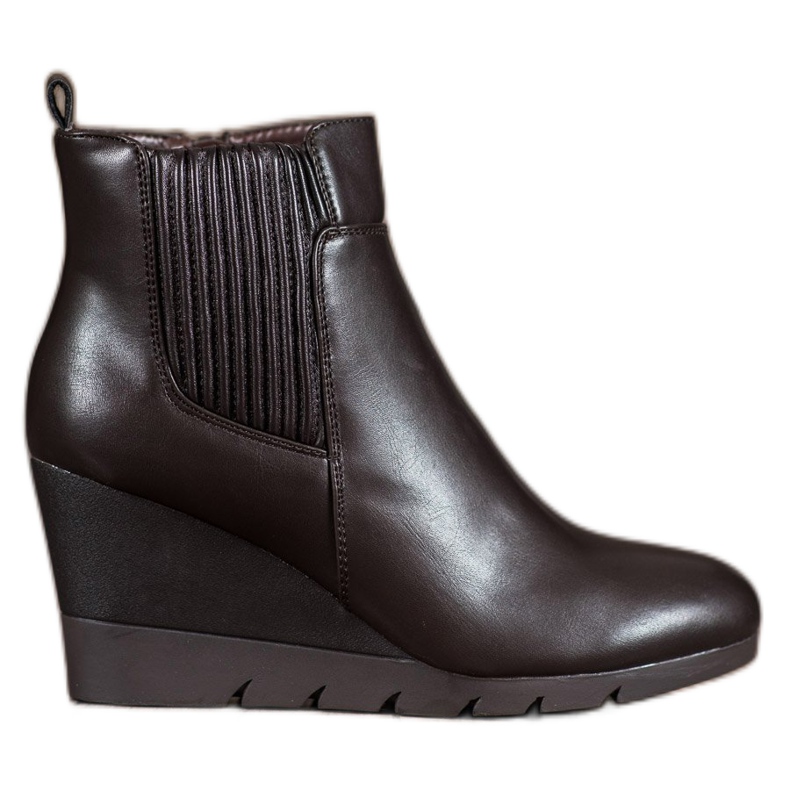 SHELOVET Wedge Boots brown SHELOVET Wedge Boots brown