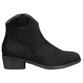 Filippo Suede cowboy boots black