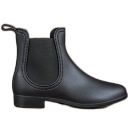 SHELOVET Matt galoshes black