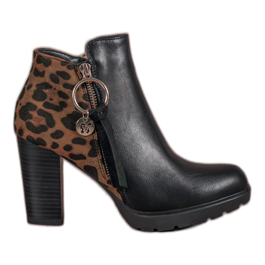 leopard print womens boots
