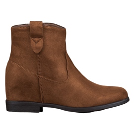 Filippo Boots with a hidden wedge brown