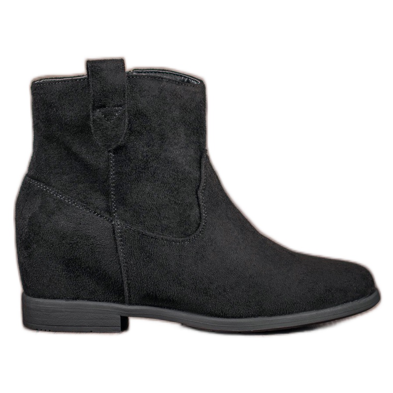 Filippo Boots with a hidden wedge black