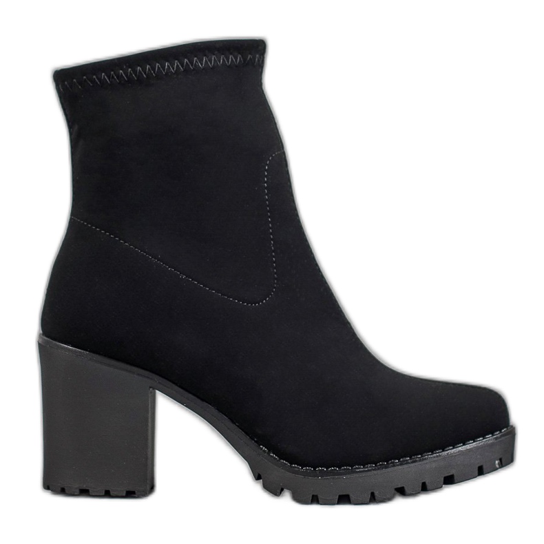 Queentina Women's slip on boots black