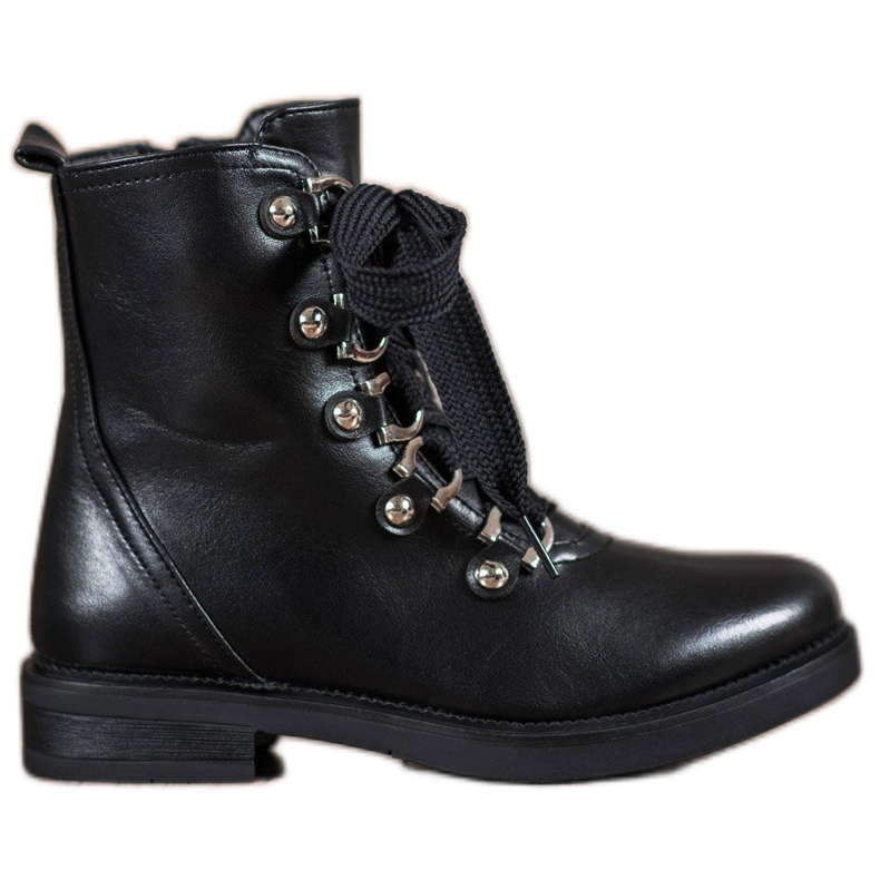 SHELOVET Lace-up boots black
