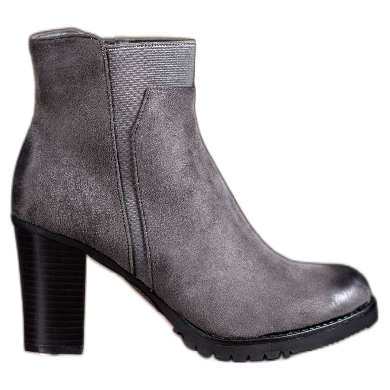 S. BARSKI Gray women's boots grey