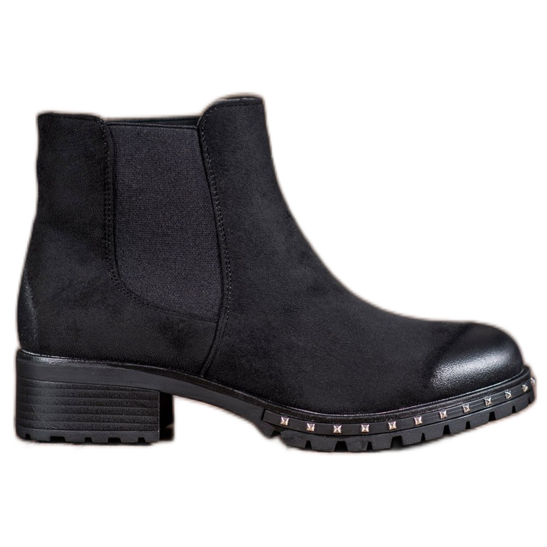 S. BARSKI Suede Chelsea boots black S. BARSKI Suede Chelsea boots black