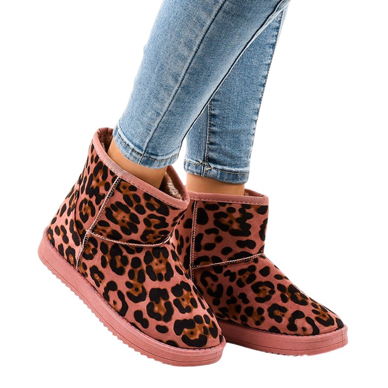 Pink eskimo warm leopard 7602-PA multicolored