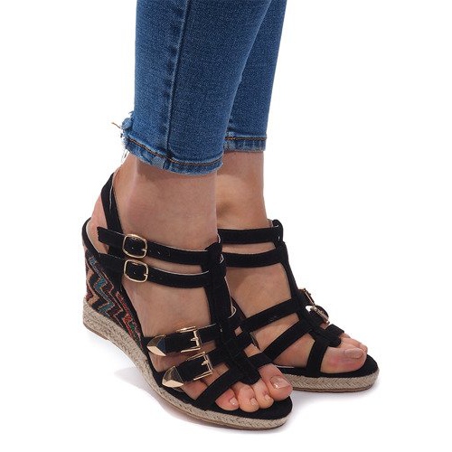 Wedge Sandals 5H5671 Black