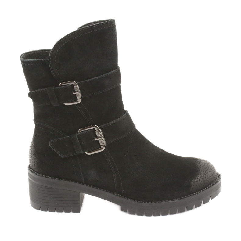 M.Daszyński Black suede leather boots Daszyński 161