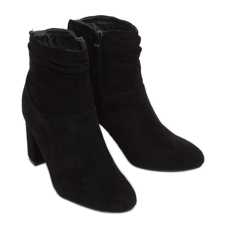 Classic black high-heeled boots 9018-7 Black