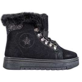 SHELOVET Lace-up Black Boots SHELOVET Lace-up Black Boots
