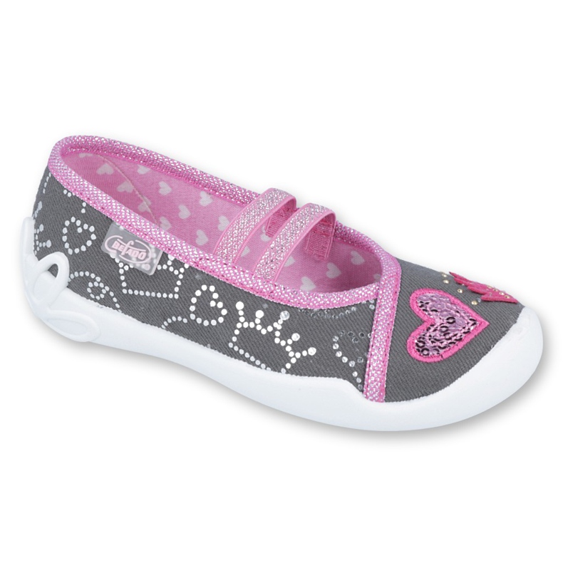 Befado children's shoes 116X257 pink grey