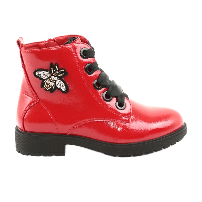 Lacquer boots Sergio Leone 530 black red