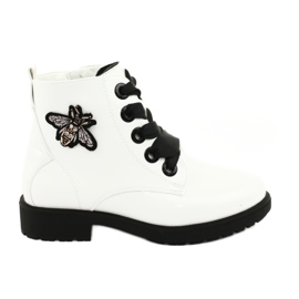 Lacquer boots Sergio Leone 530 white black