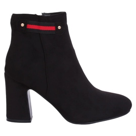 Black high-heeled boots B8982 Black