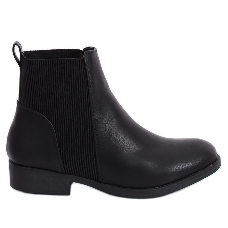 Black Chelsea boots for women 3778 Black