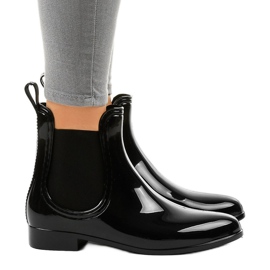 Black short rubber boots ZA-3