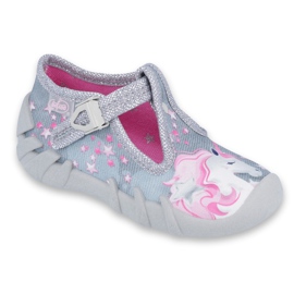 Befado children's shoes 110P363 pink grey