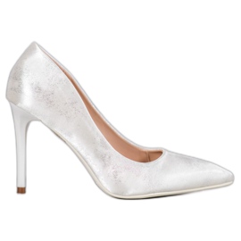 SHELOVET Satin pins white