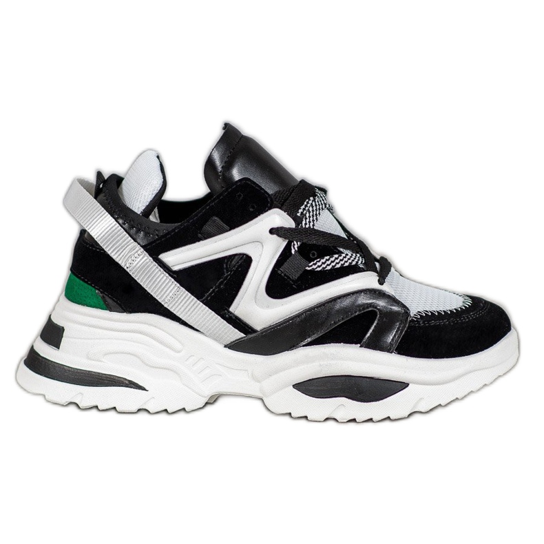 Fashionable VICES sneakers white black multicolored