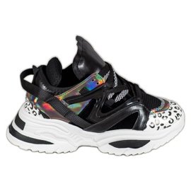 Fashionable VICES sneakers black multicolored