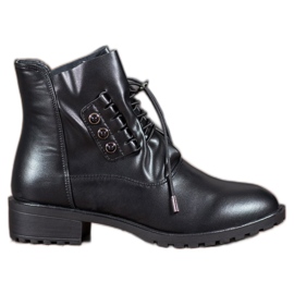 Groto Gogo Boots With Ribbed black