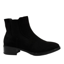 Black flat boots for women 1552
