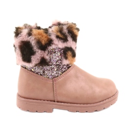 American Club Girls in leopard print gc45 pink leopard print
