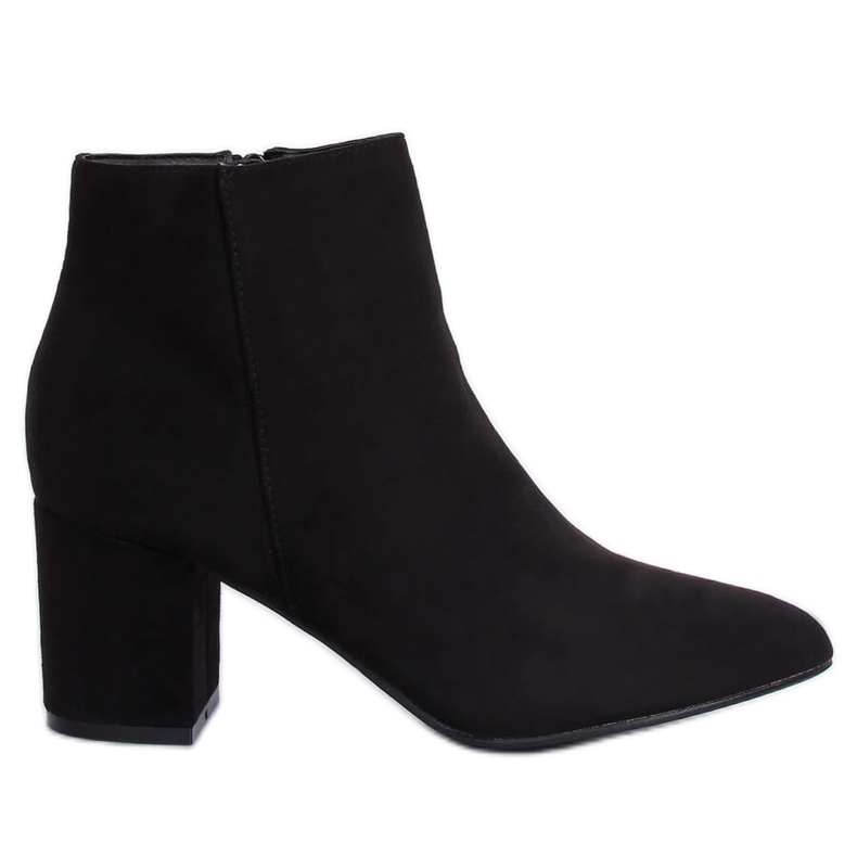 Black high-heeled boots Q1AX608-1 Black