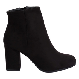 Black high-heeled boots G-7656 Black