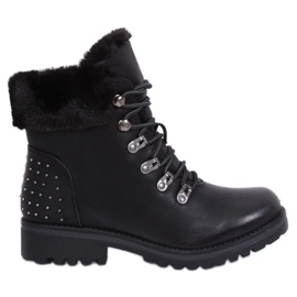 Black women's trappers Z172 Black