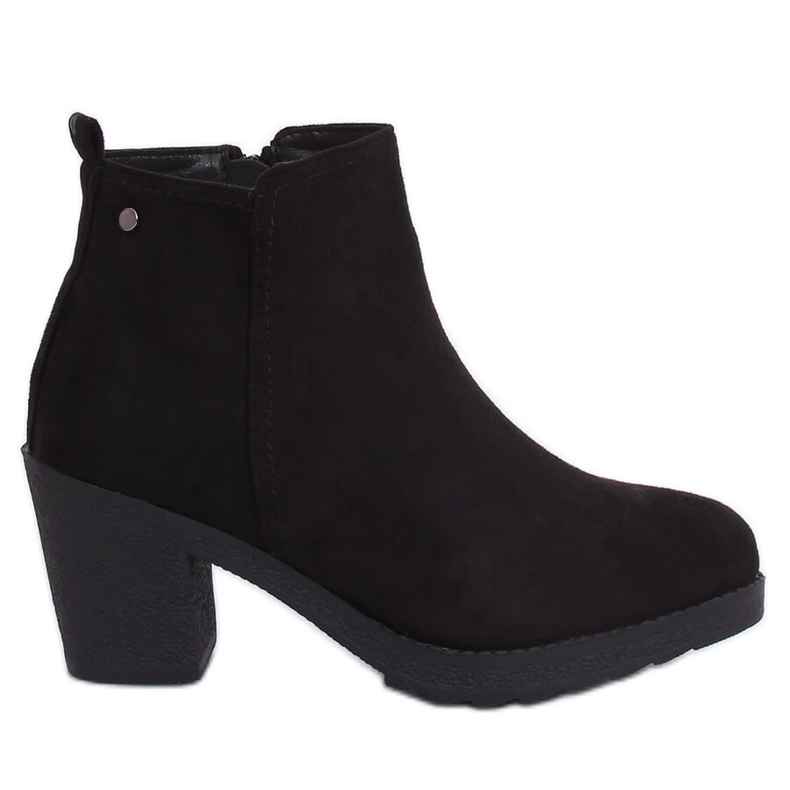 Black wide-heeled boots YL96044 Black Black wide-heeled boots YL96044 Black