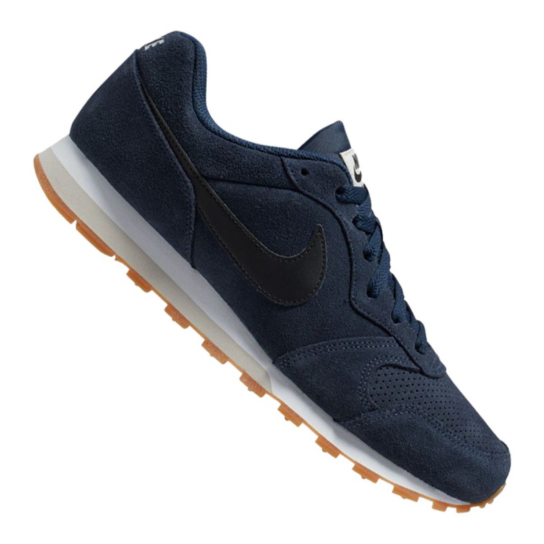 Nike Md Runner 2 Suede M AQ9211-401 shoe navy blue