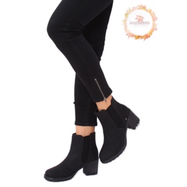 Black Chelsea boots, black L2065 Black