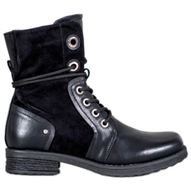 SHELOVET Lace-up boots black