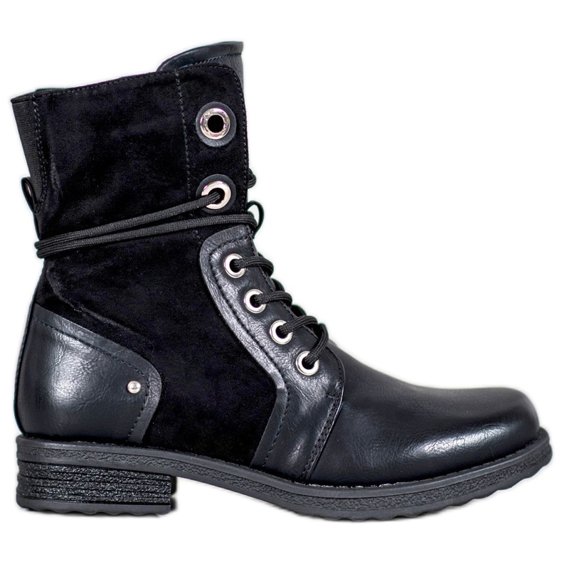 SHELOVET Lace-up boots black