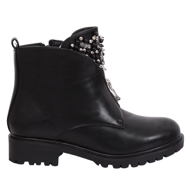 Black women's boots on the protector black BK-37 Black