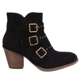 Black cowboy boots L88-162 Black