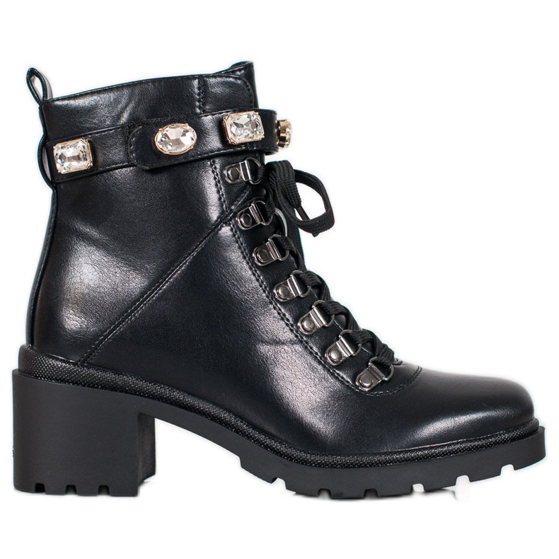 Seastar Fashionable lace-up boots black