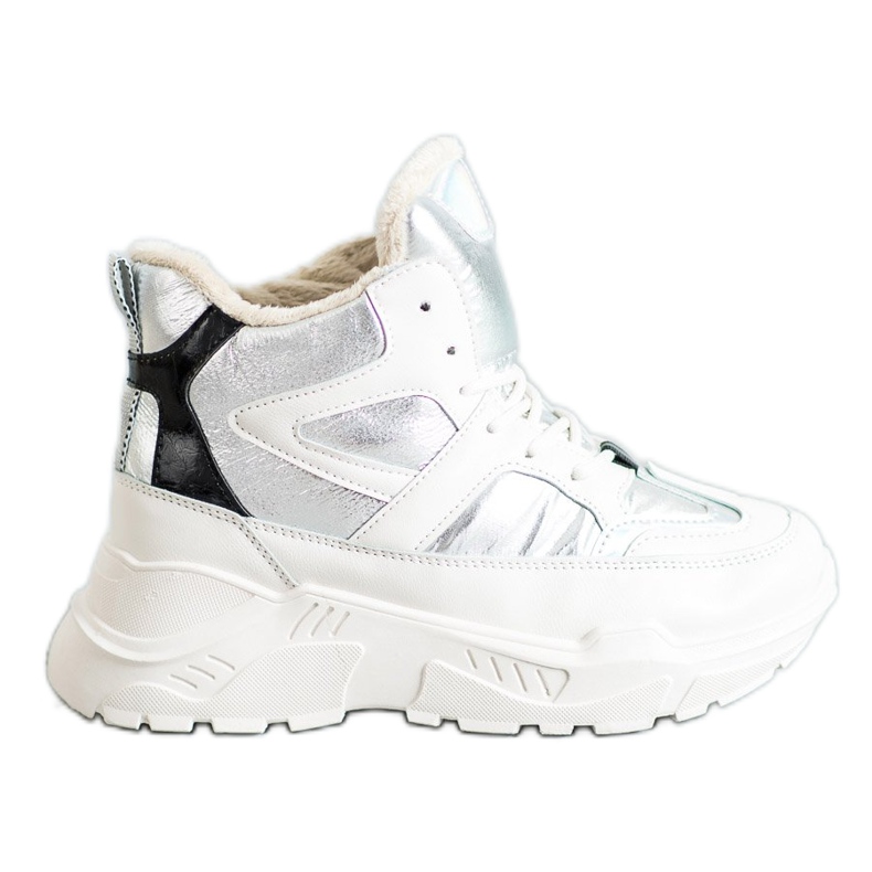 Sport Fashion Booties white grey