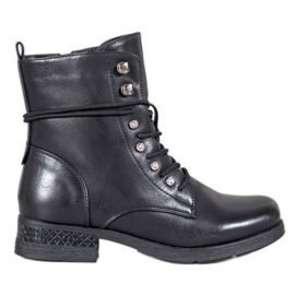 SHELOVET Eco-leather boots black